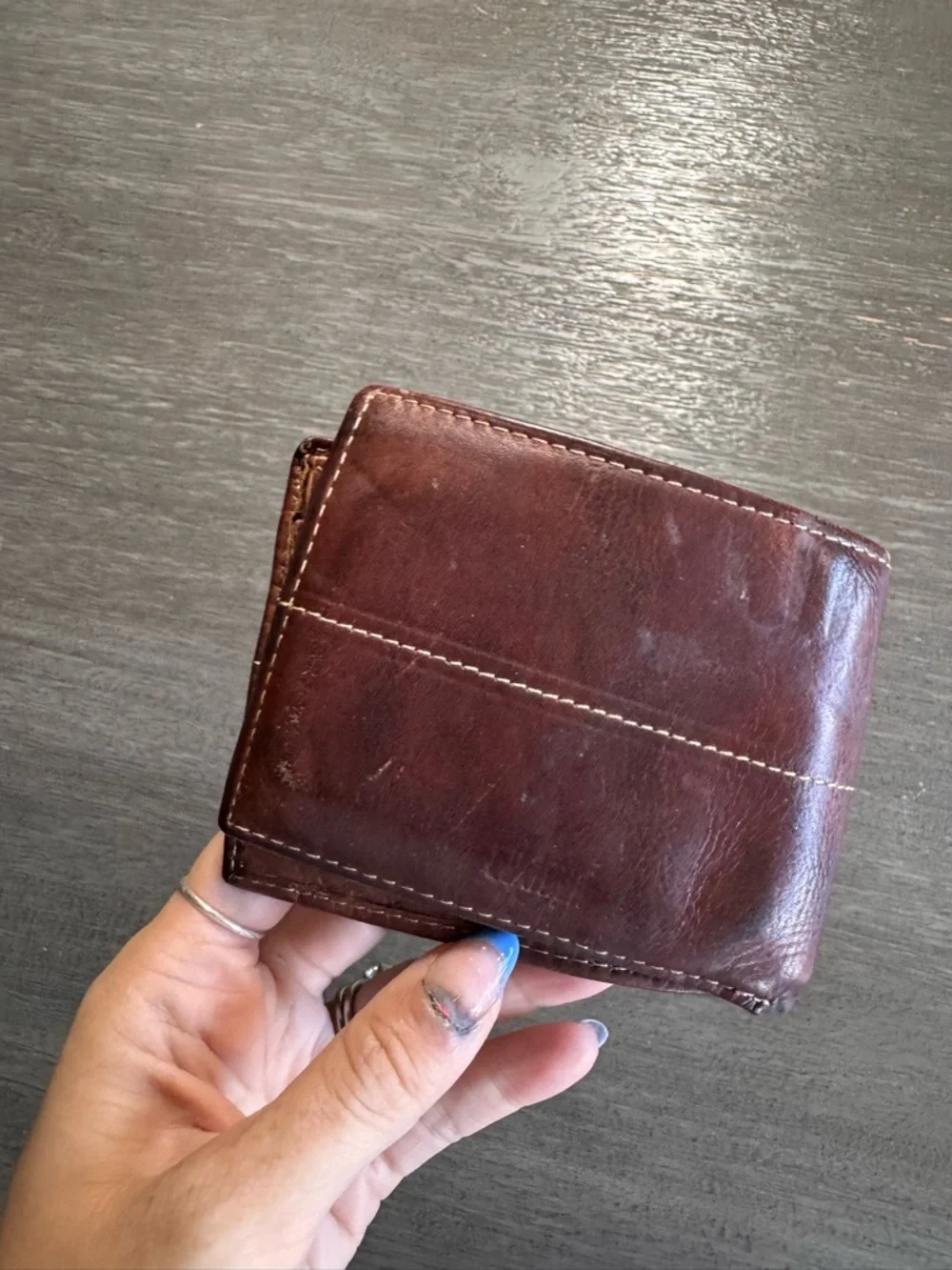 Wilson’s Leather Brown Mens Wallet Fold Over